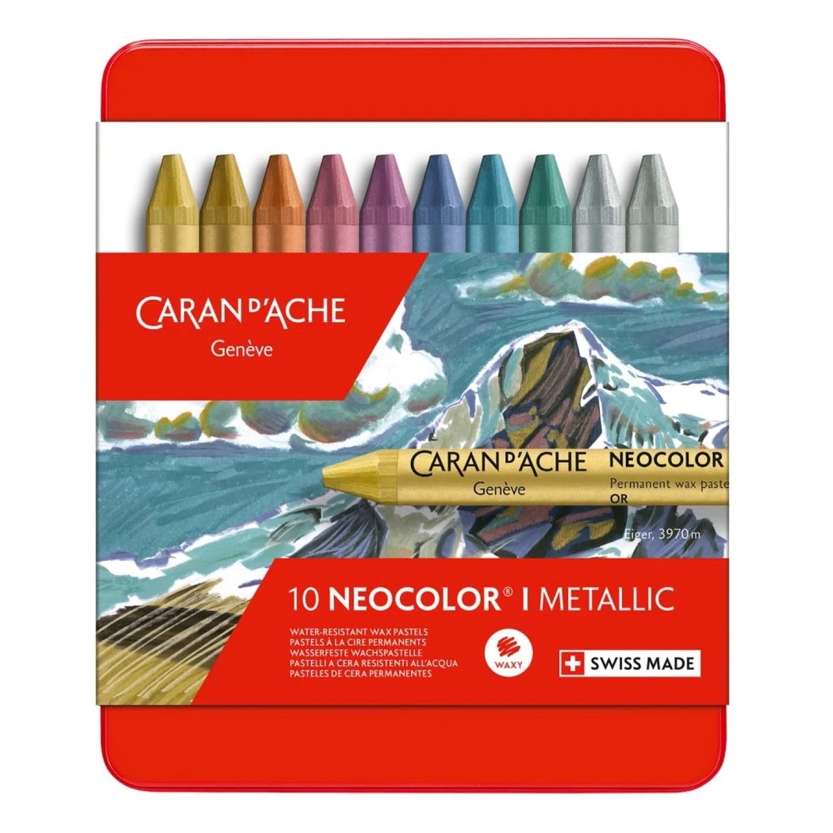 Caran d'Ache Neo Color I metal 10 Pastelli color set 7004-310 (Importato da Giappone)