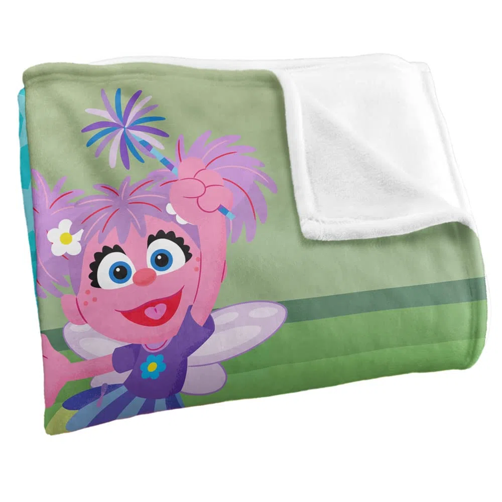 Sesame Street Furry Friends Forever Elmo Abby Cookie Monster, coperta per bambini setosa al tatto, 152 x 127 cm