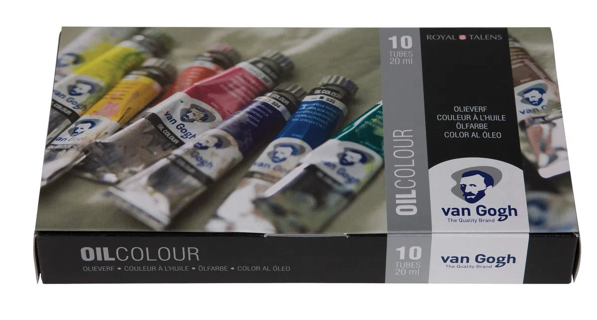 Vernice a olio Van Gogh, tubi da 10x20ml, set base