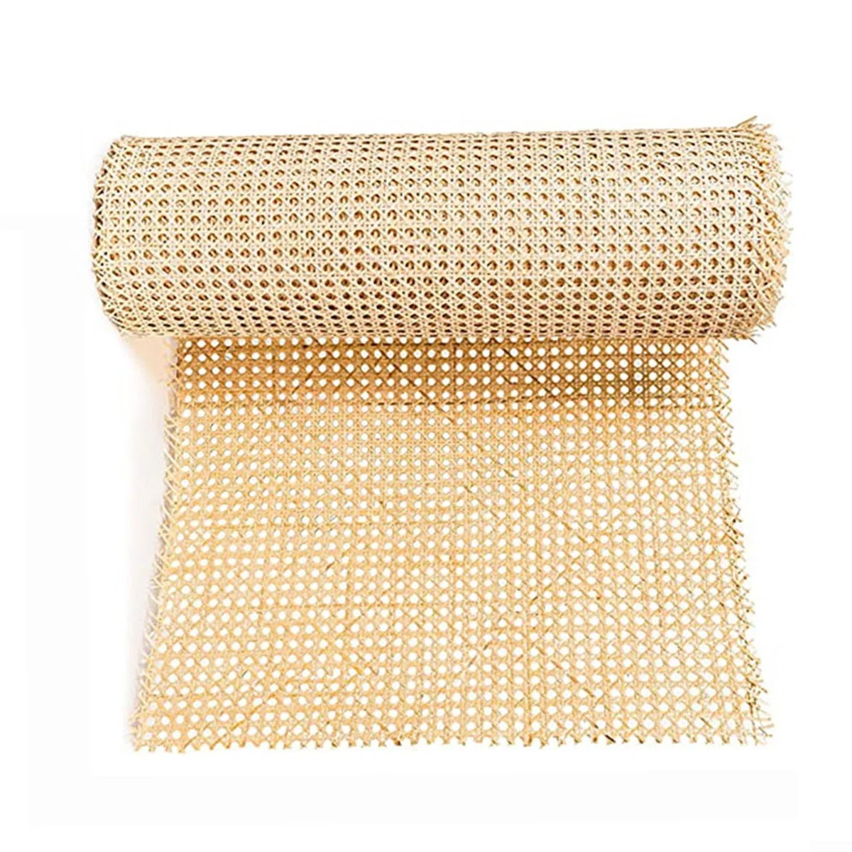 Rotolo di fettuccia di vimini in rattan, rotolo di rete in rattan, materiale per fustigazione per sedie, kit di opzioni multiforme, per progetti fai da te, decorazioni per la casa (C)