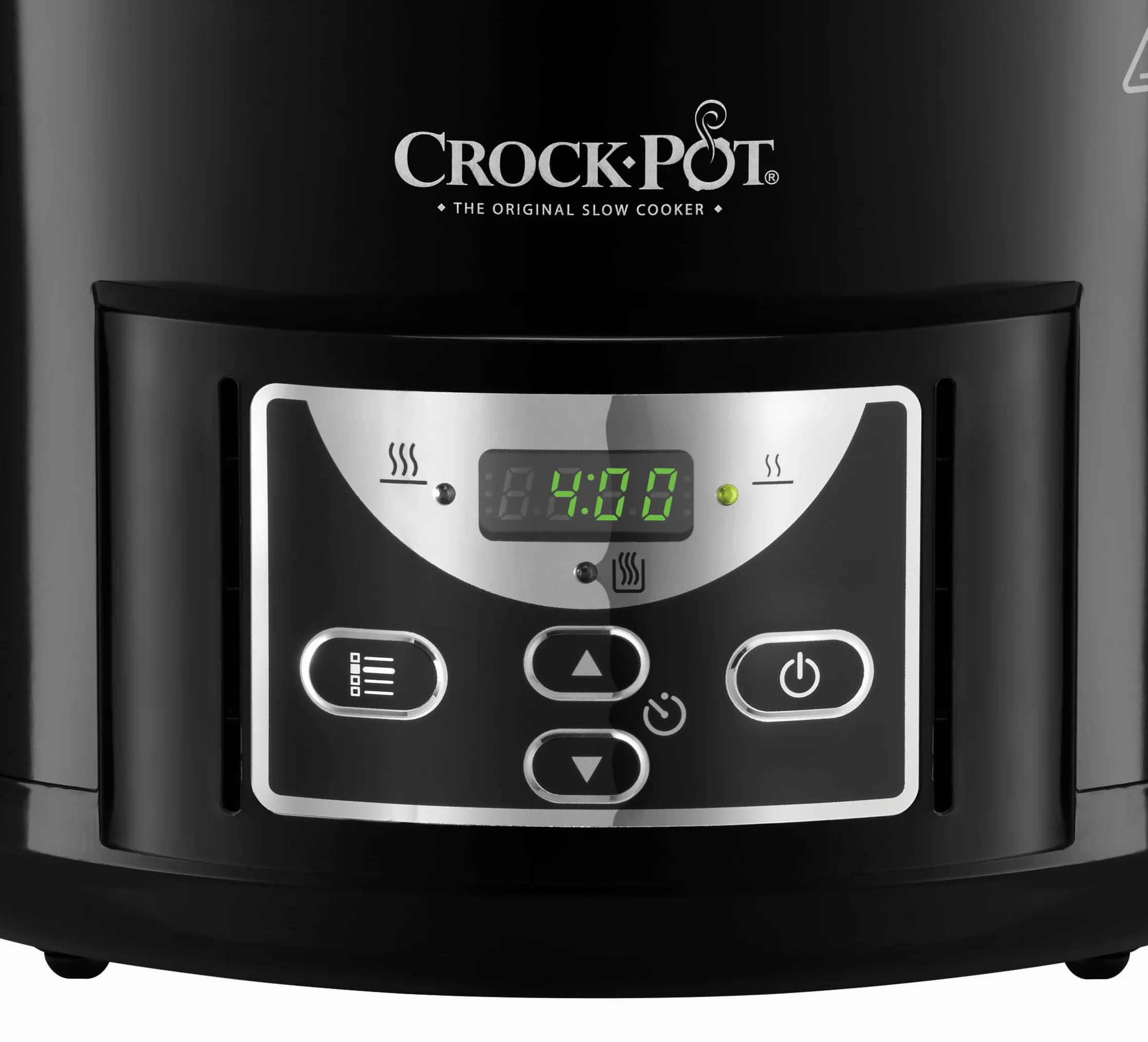 Crock-pot Pentola per Cottura Lenta, Slow Cooker, Capienza 4.7 lt, fino a 6 Persone, Spegnimento Automatico, 2 Impostazioni Cottura e Funzione mantenimento in caldo automatica, 220 W, Ceramica, Nero