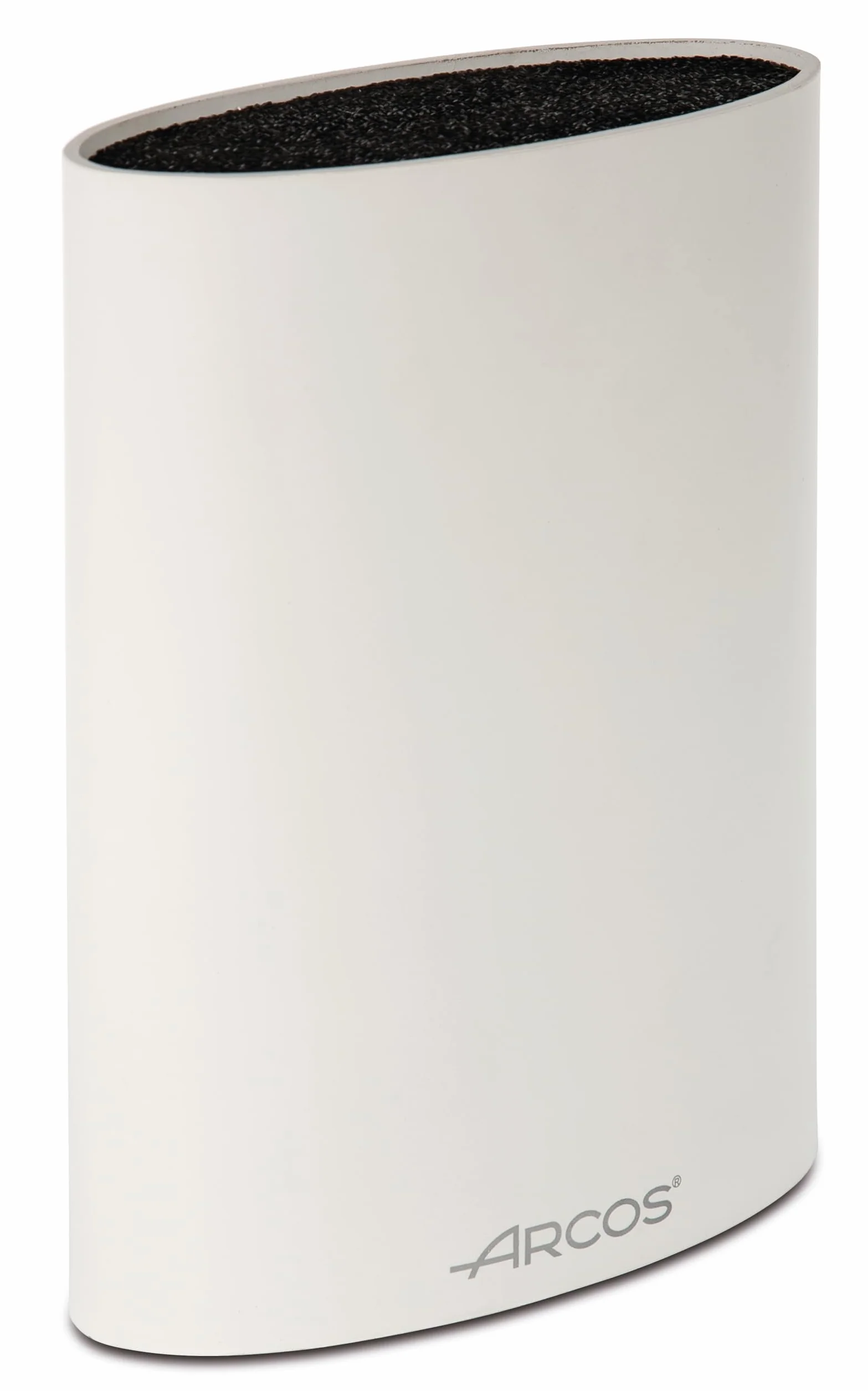 Arcos Blocks - Ceppo Portacoltelli Universale fino a 20 cm - Fatto di Elastomero termoplastico 220 x 160 x 65 mm (8.66 x 6.30 x 2.56 inches) - Colore Bianco