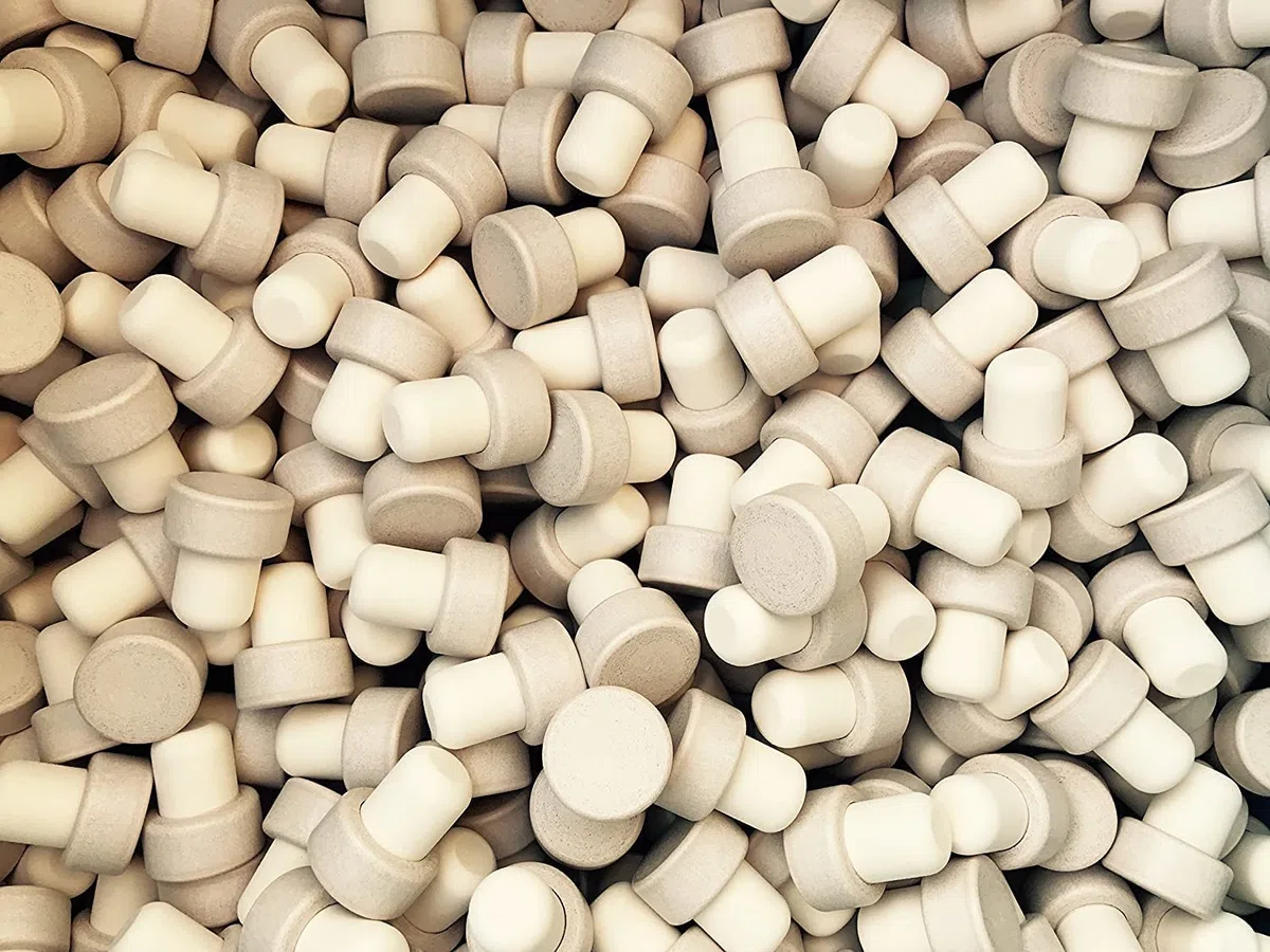 10 bottiglie vuote di vetro da 350 ml, flaconi da farmacista con tappo di sughero, per vino, liquore, aceto e olio, da riempire, 0,35 l